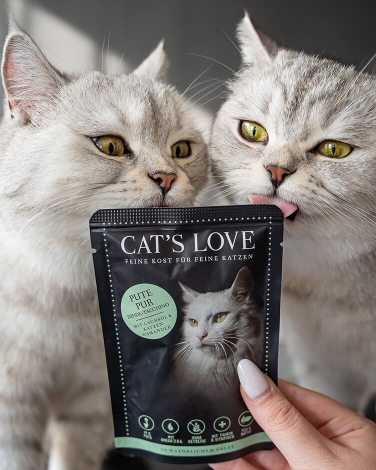 Cat's Love Pâtée pour Chat Adulte Poisson & Poulet, 200 g - Boutique  Equus Vitalis